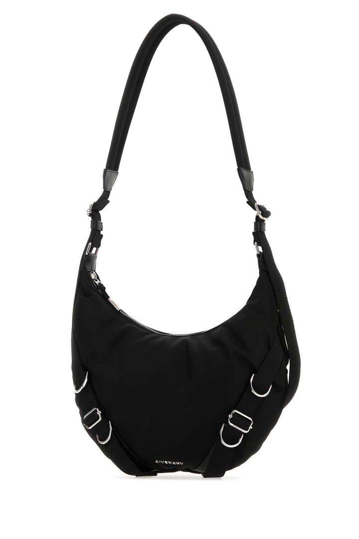 Givenchy Men Black Nylon Blend Voyou Crossbody Bag