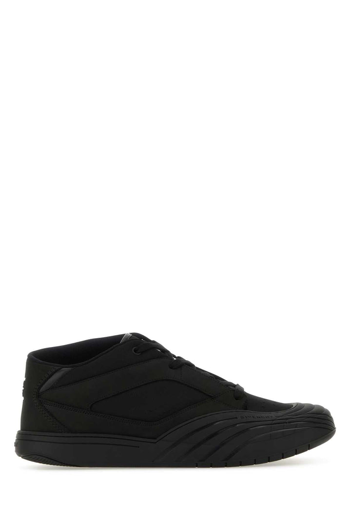 Givenchy Men Black Fabric And Leather Skate Sneakers
