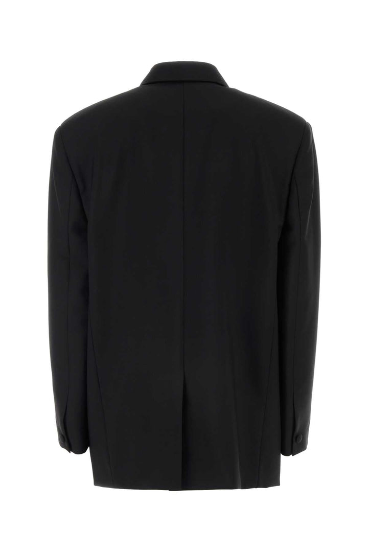 Givenchy Women Black Wool Blend Oversize Blazer