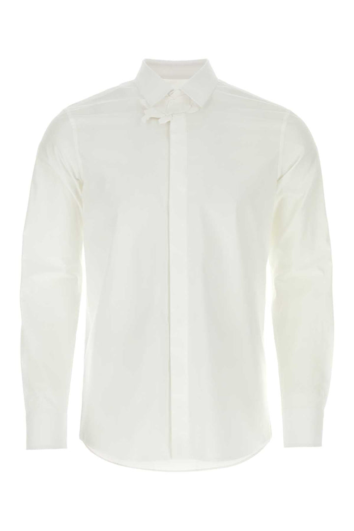 Valentino Garavani Men White Popeline Shirt