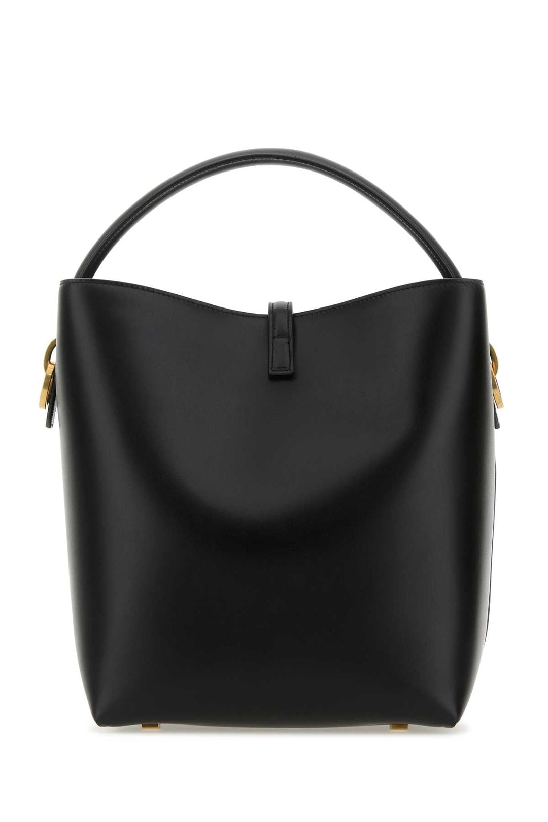Saint Laurent Women Black Leather Le 37 Bucket Bag