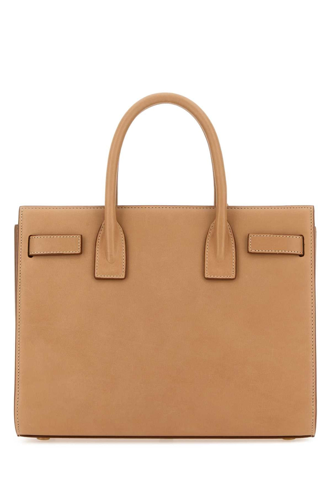 Saint Laurent Women Camel Leather Baby Sac De Jour Handbag