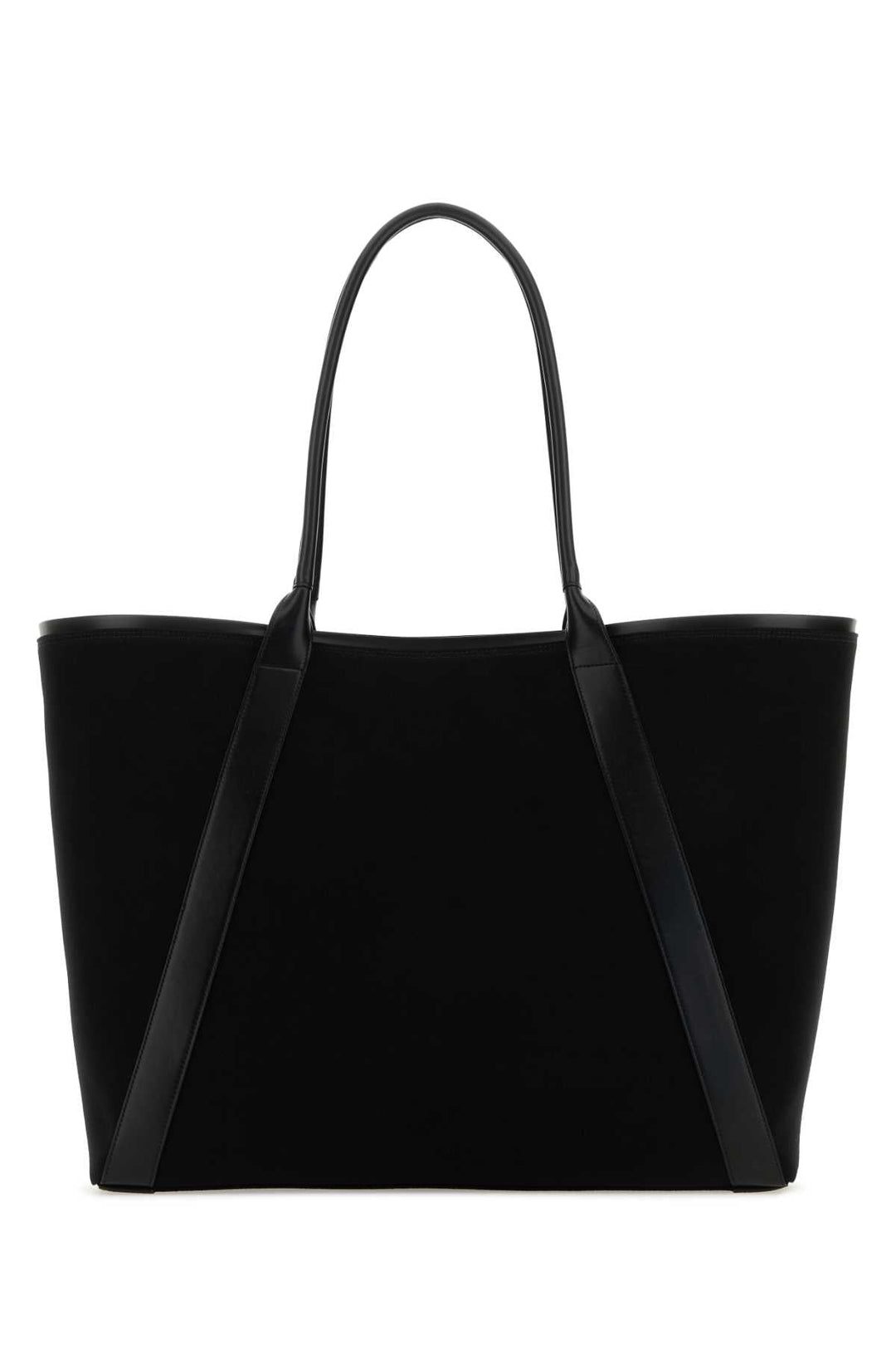 Saint Laurent Men Black Canvas Rive Gauche Shopping Bag