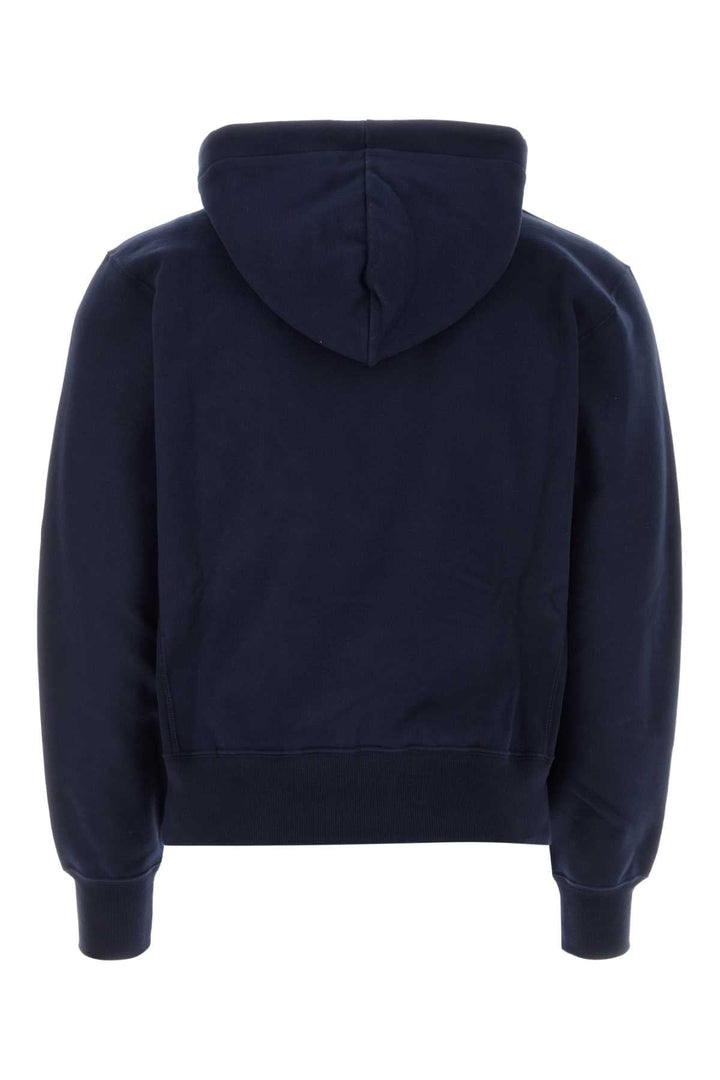 Saint Laurent Men Midnight Blu Cotton Sweatshirt