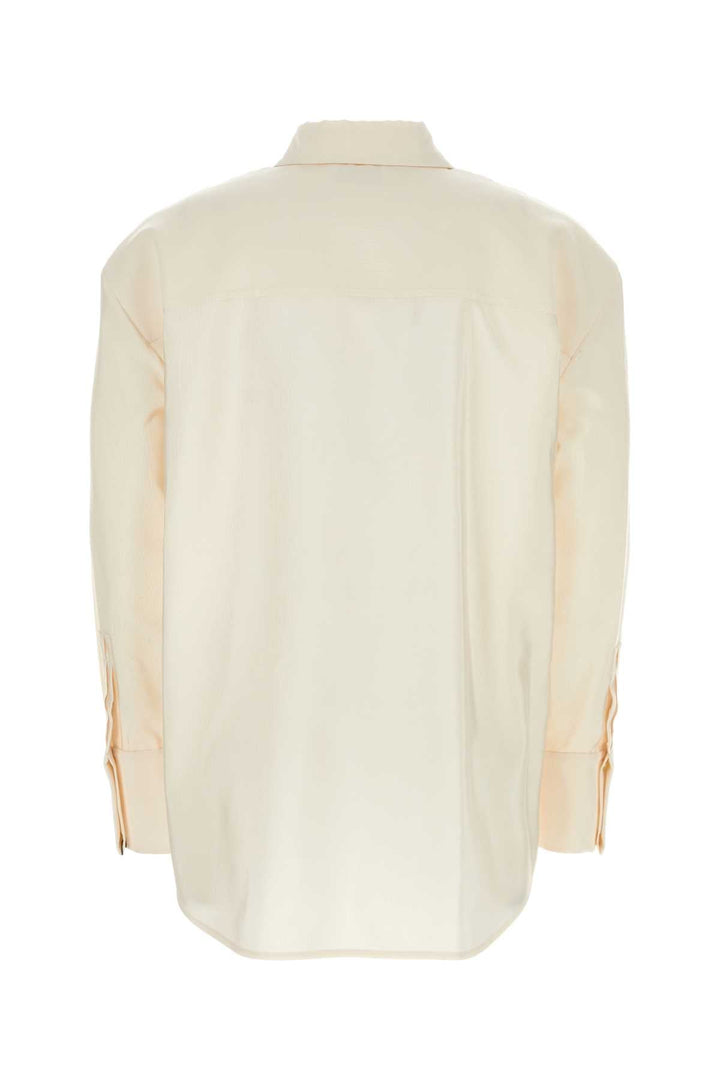 Saint Laurent Men Ivory Faille Oversize Shirt