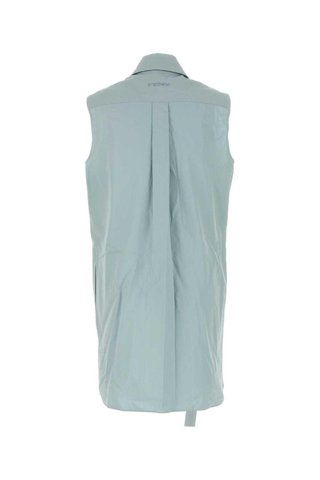 Fendi Women Powder Blue Cotton Dress