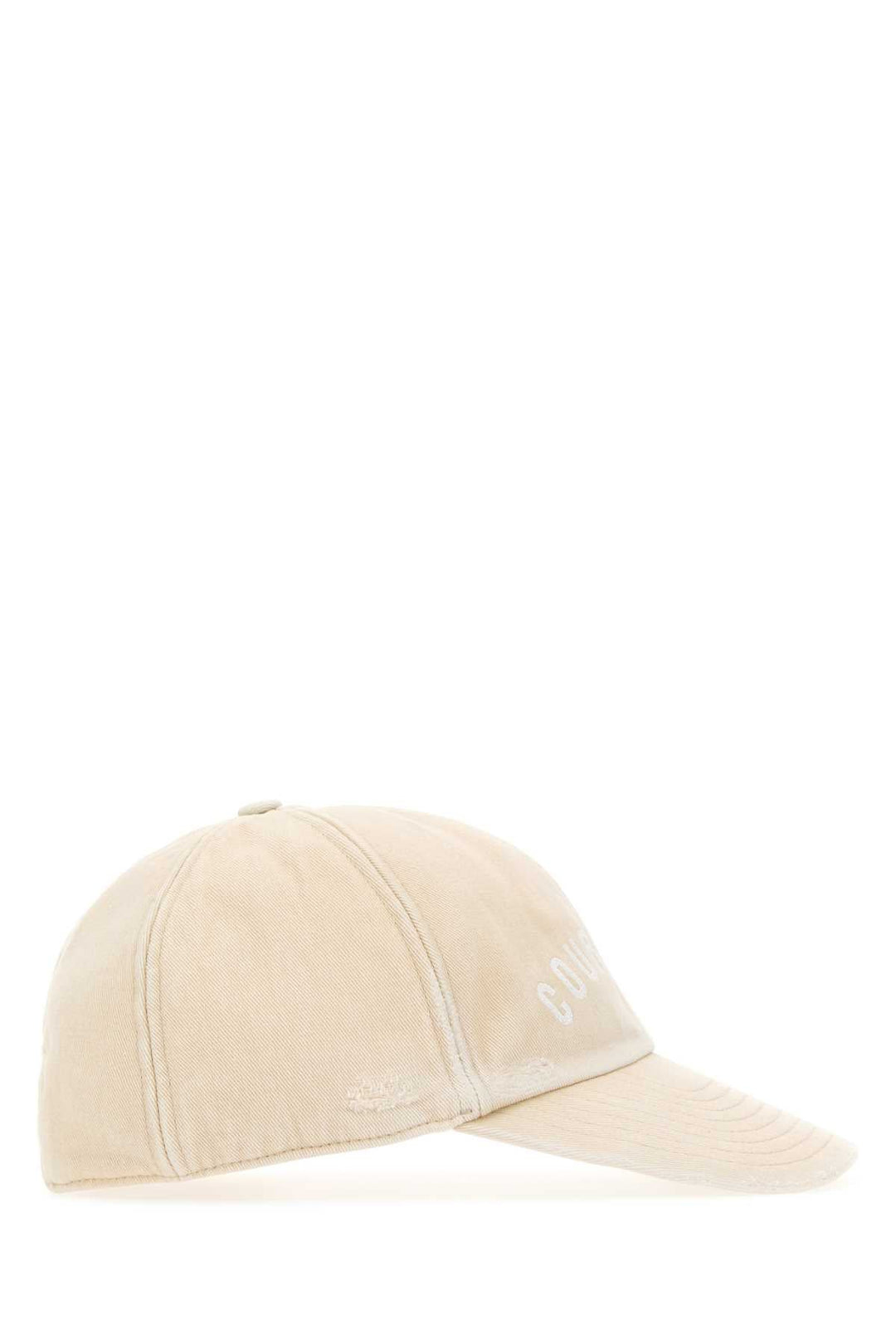 Courreges Women Sand Cotton Baseball Cap