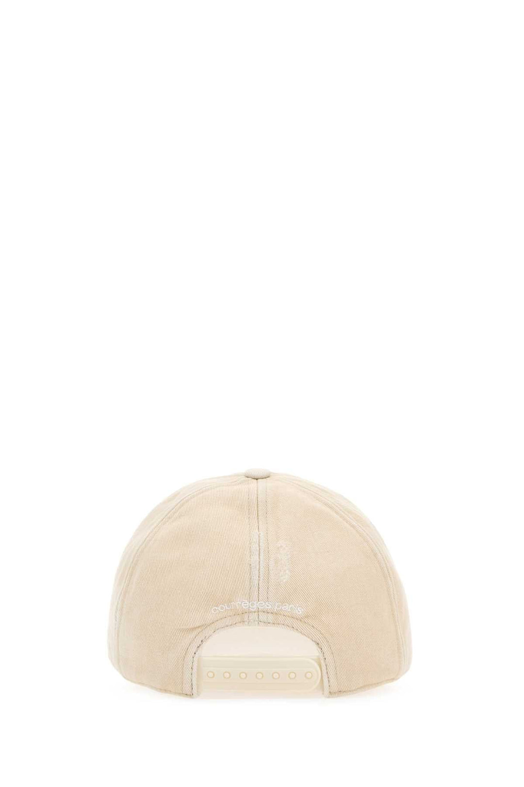 Courreges Women Sand Cotton Baseball Cap