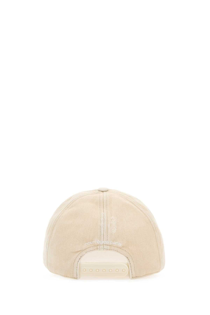 Courreges Women Sand Cotton Baseball Cap