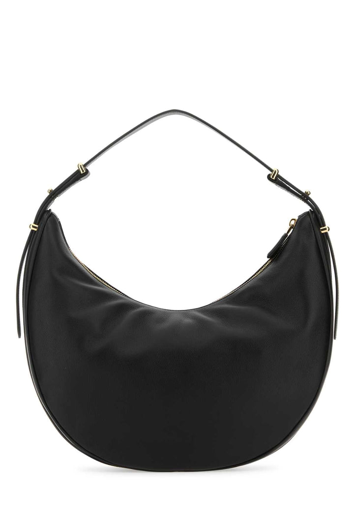 Prada Women Black Leather Big Arquã¨ Handbag