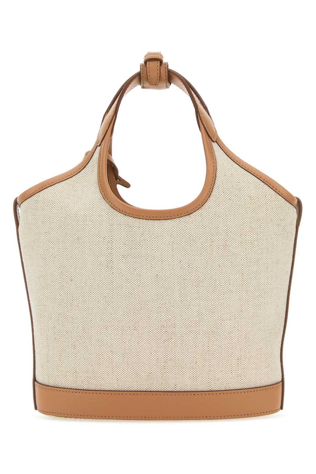 Prada Women Sand Canvas Handbag