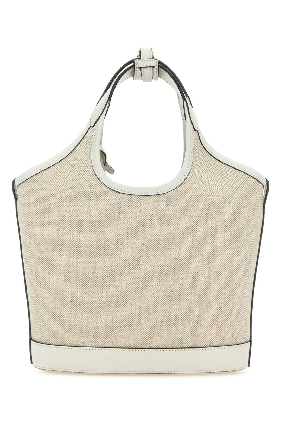 Prada Women Sand Canvas Handbag