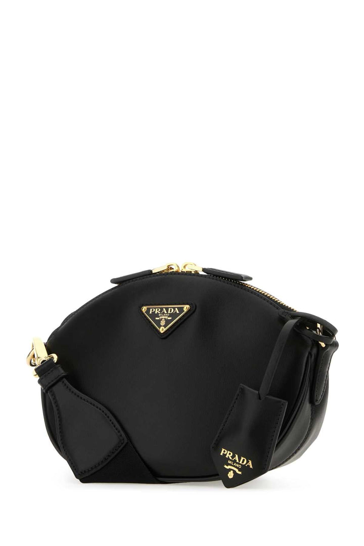 Prada Women Black Leather Crossbody Bag