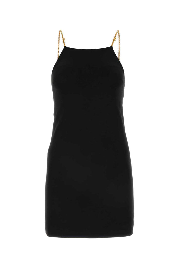 Palm Angels Women Black Jersey Mini Dress