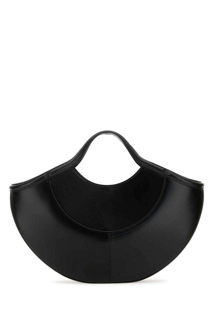 Alexander Mcqueen Women Black Leather The Cove Shopping Bag