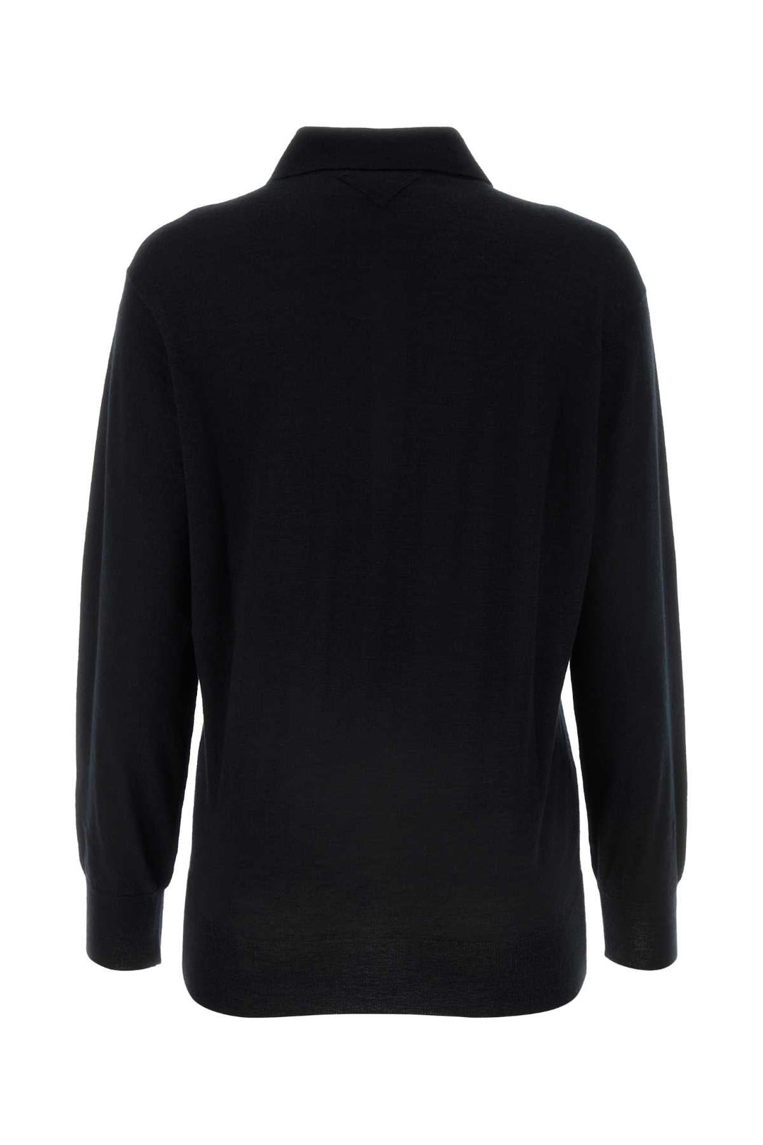 Prada Women Black Cashmere Polo Shirt