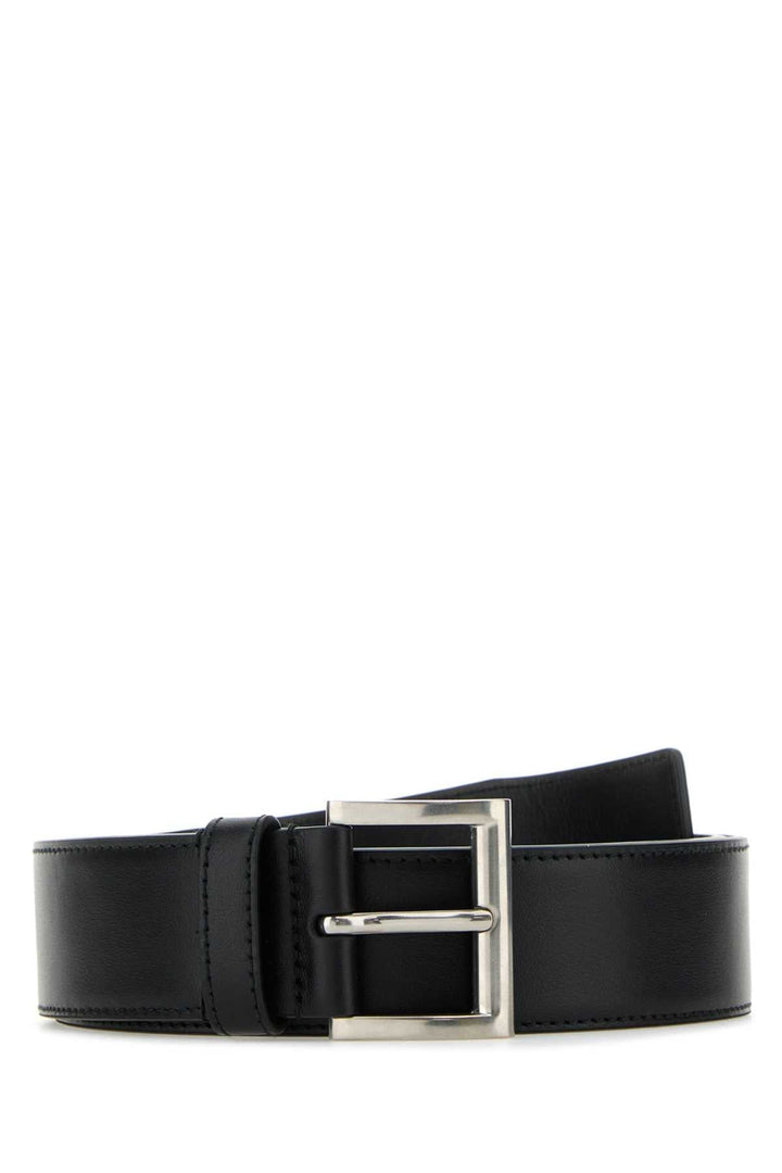 Prada Women Black Leather Belt