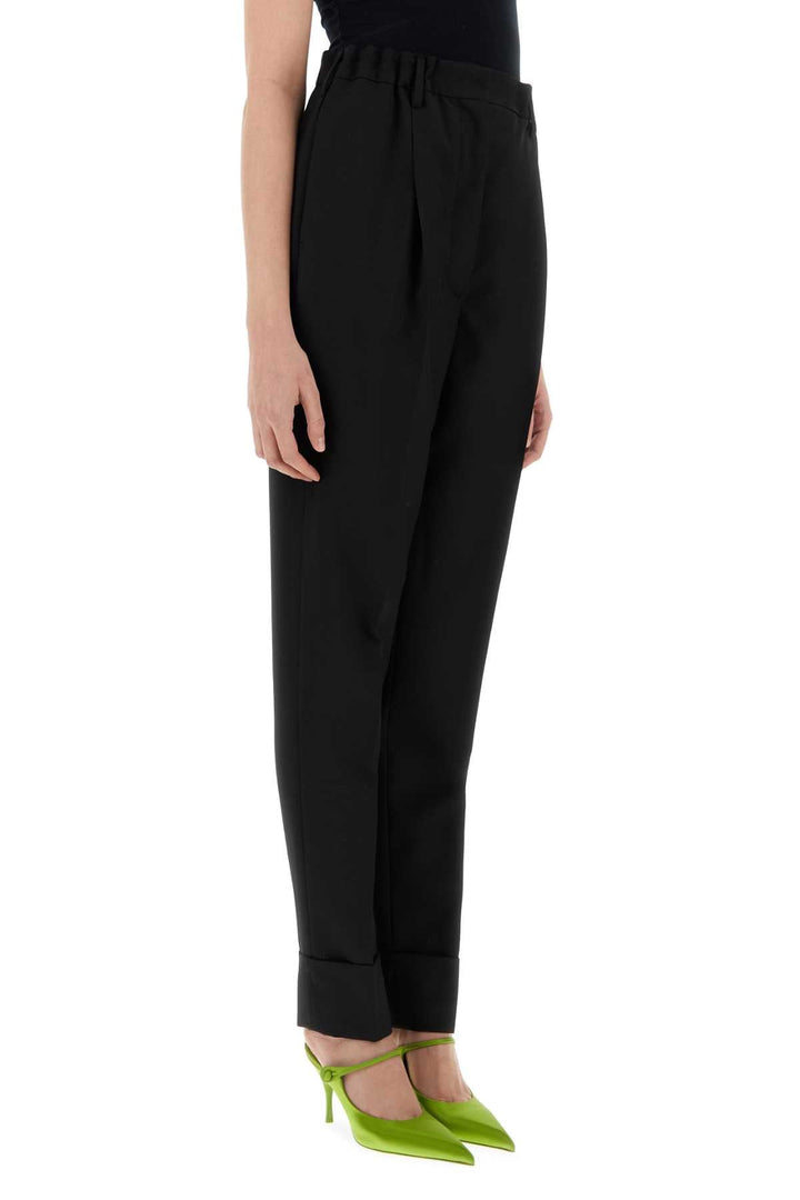 Prada Women Black Wool Blend Pant