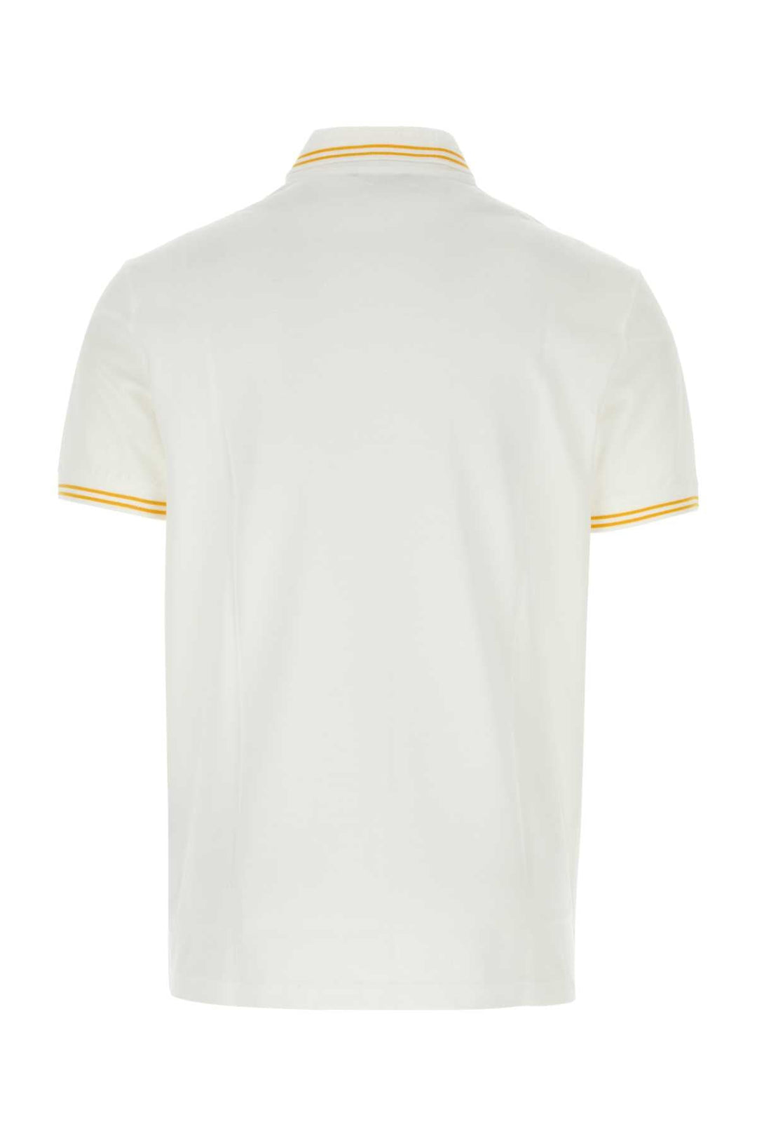 Versace Men White Piquet Polo Shirt