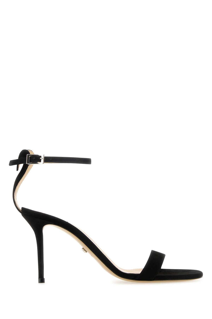 Mach&amp;Mach Women Black Suede Sandals