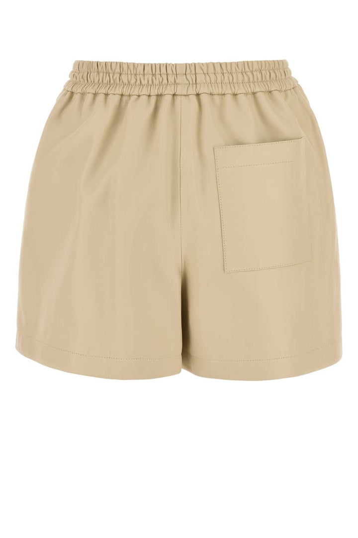 Loewe Women Sand Leather Shorts