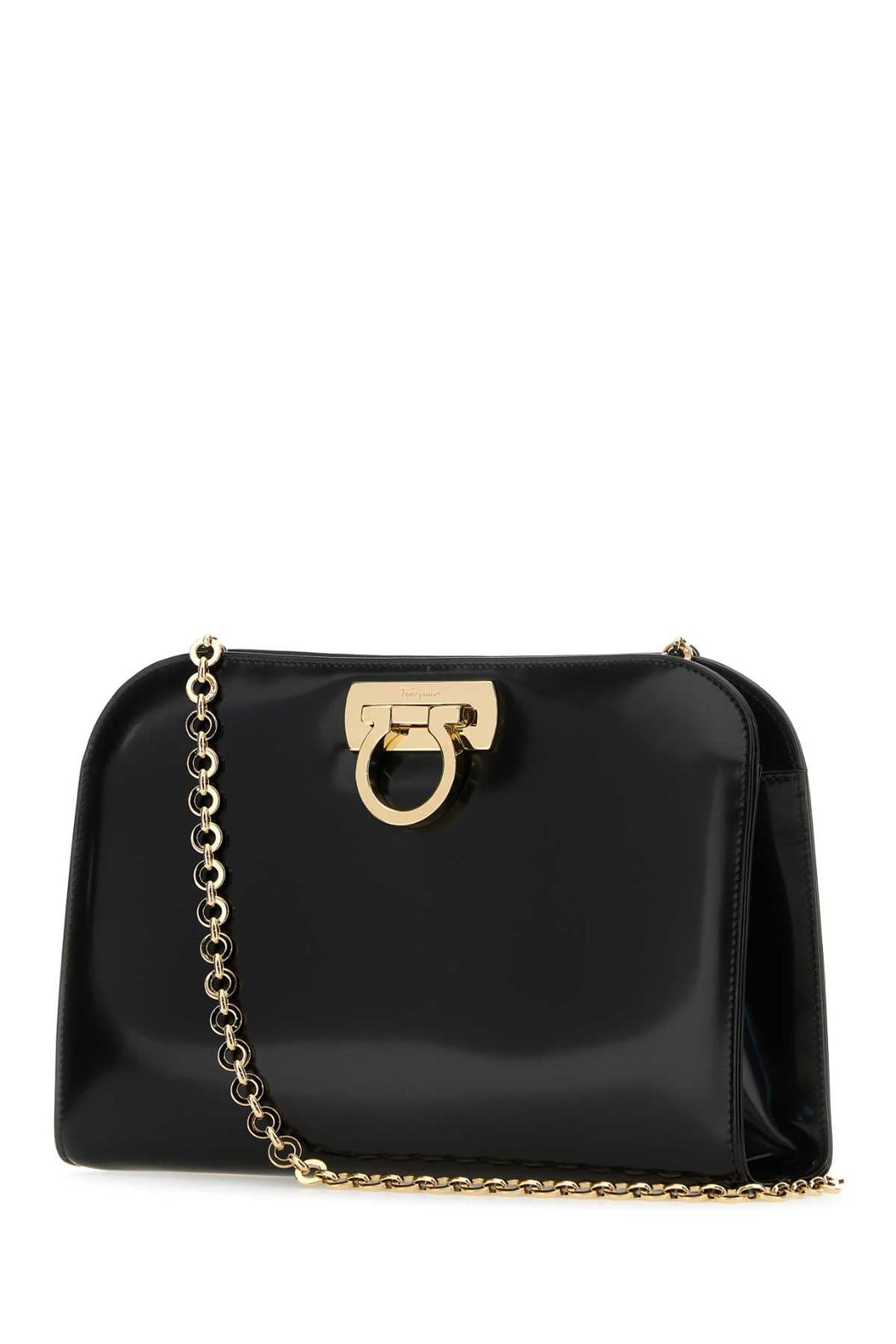 Salvatore Ferragamo Women Black Leather Clutch