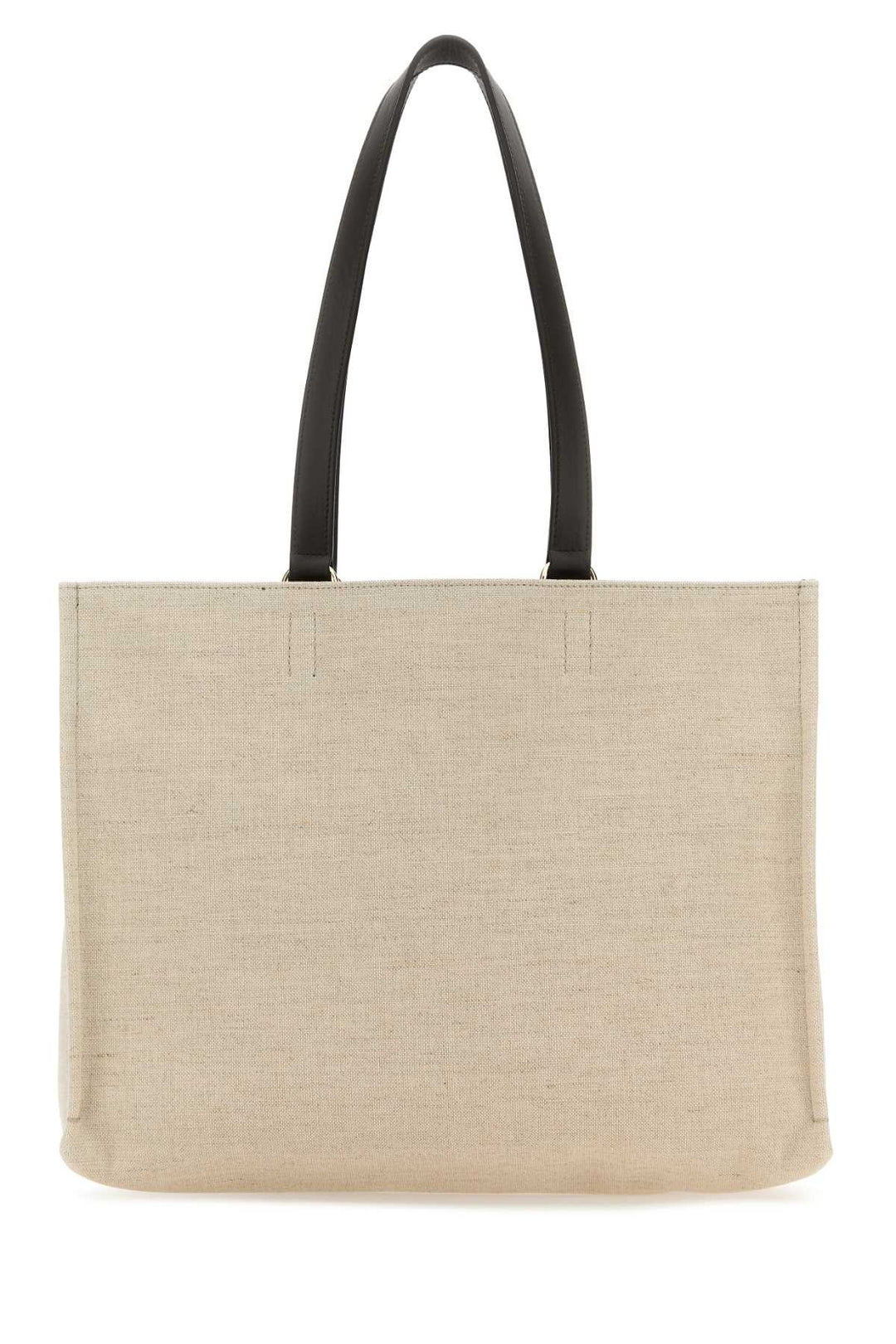 Salvatore Ferragamo Women Sand Canvas Shopping Bag