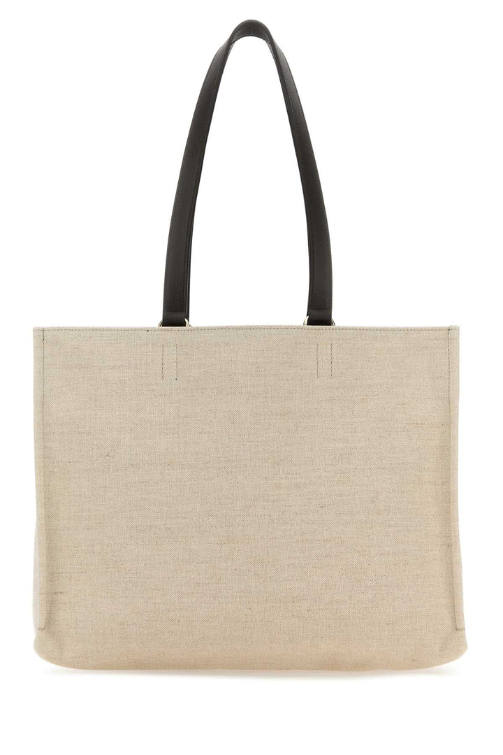 Salvatore Ferragamo Women Sand Canvas Shopping Bag