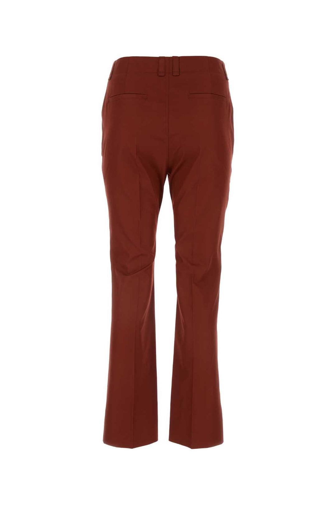 Saint Laurent Women Tiziano Red Cotton Pant