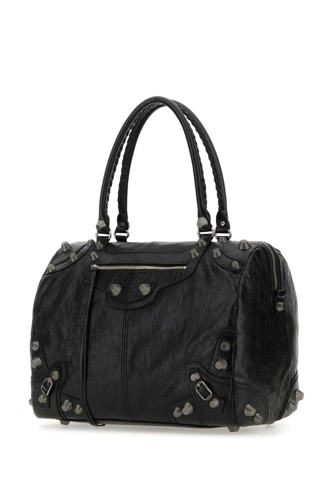 Balenciaga Men Black Nappa Leather Le Cagole Shopping Bag