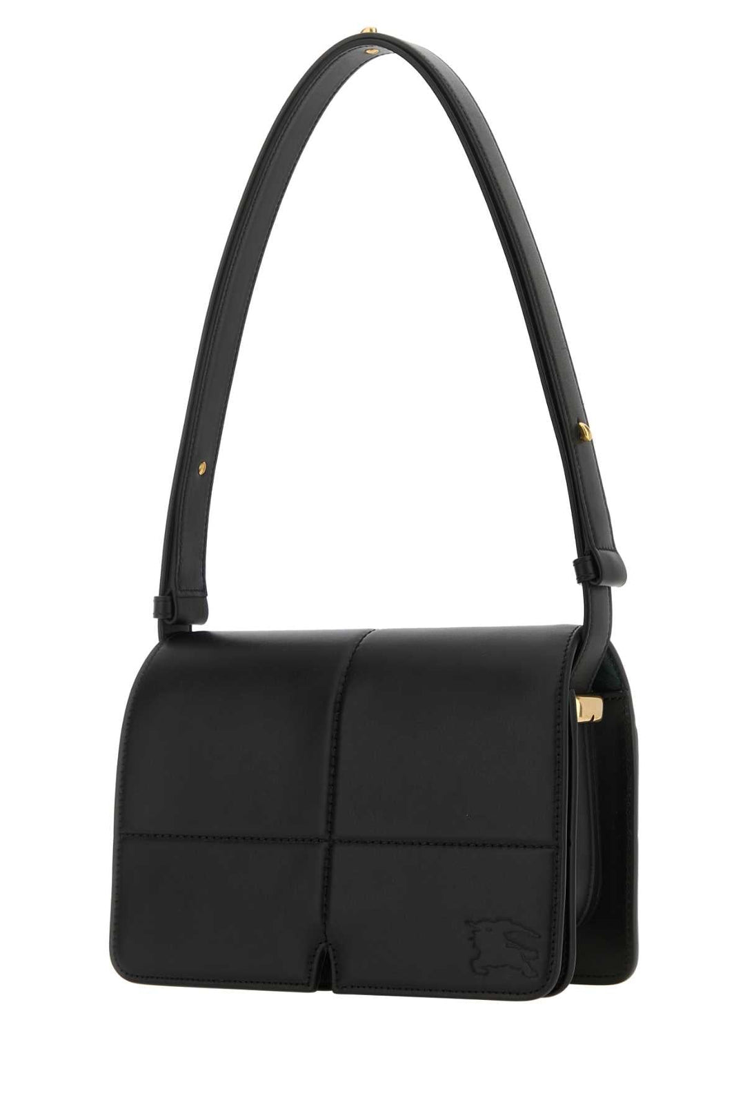 Burberry Women Black Leather Snip Shoulder Bag