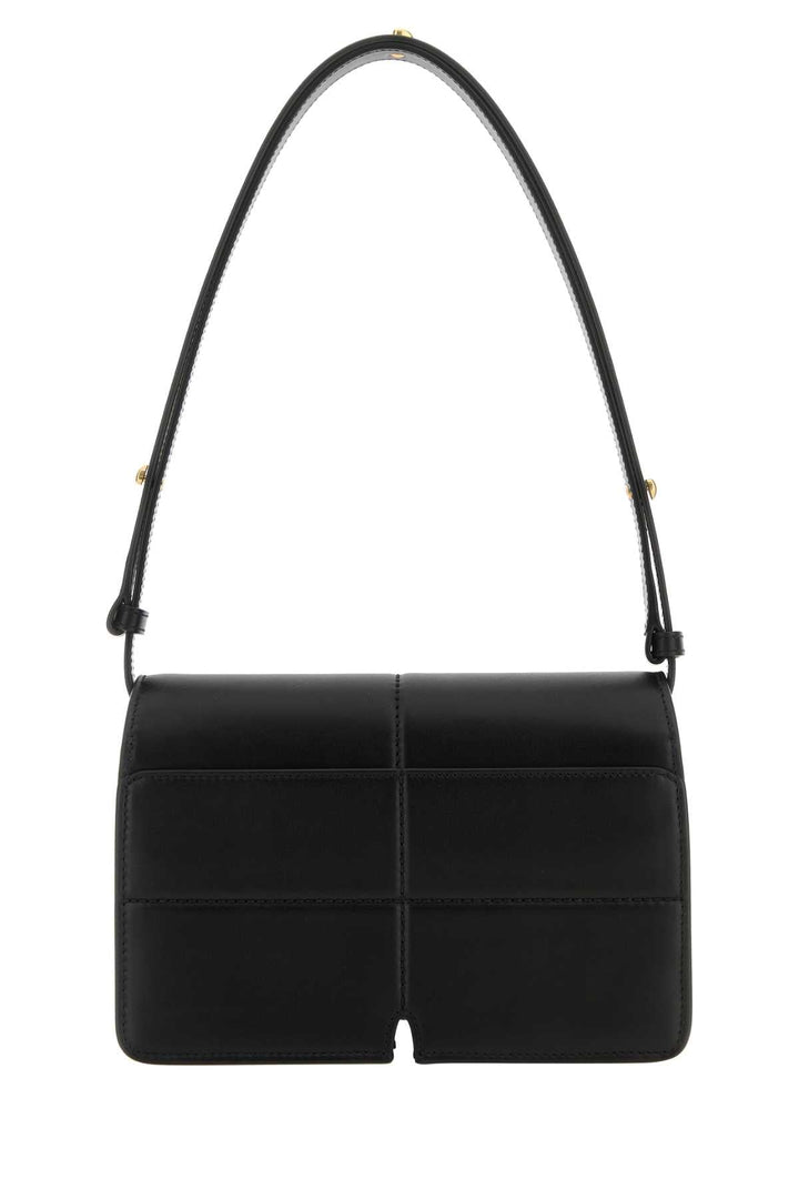 Burberry Women Black Leather Snip Shoulder Bag