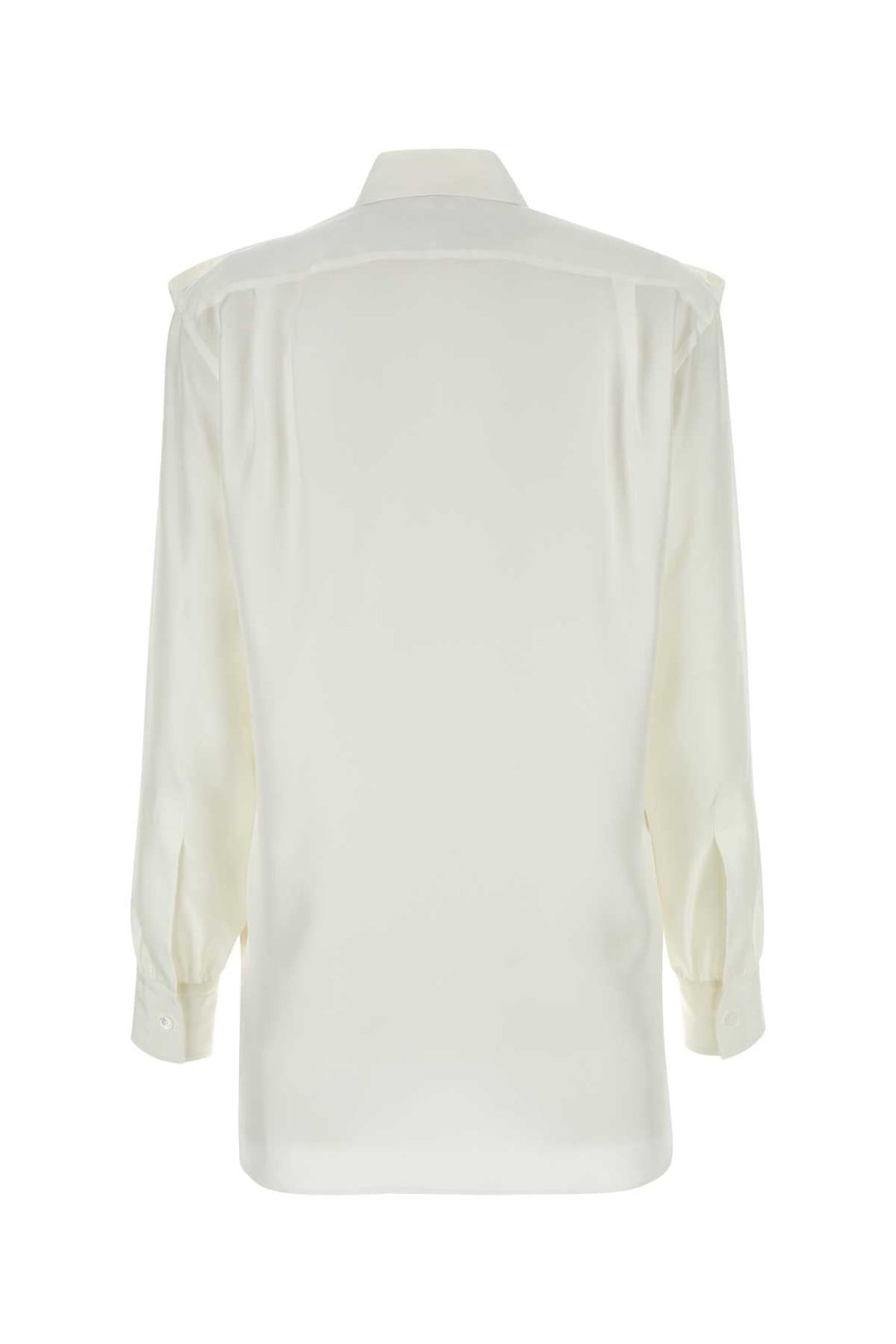 Burberry Women White Silk Shirt