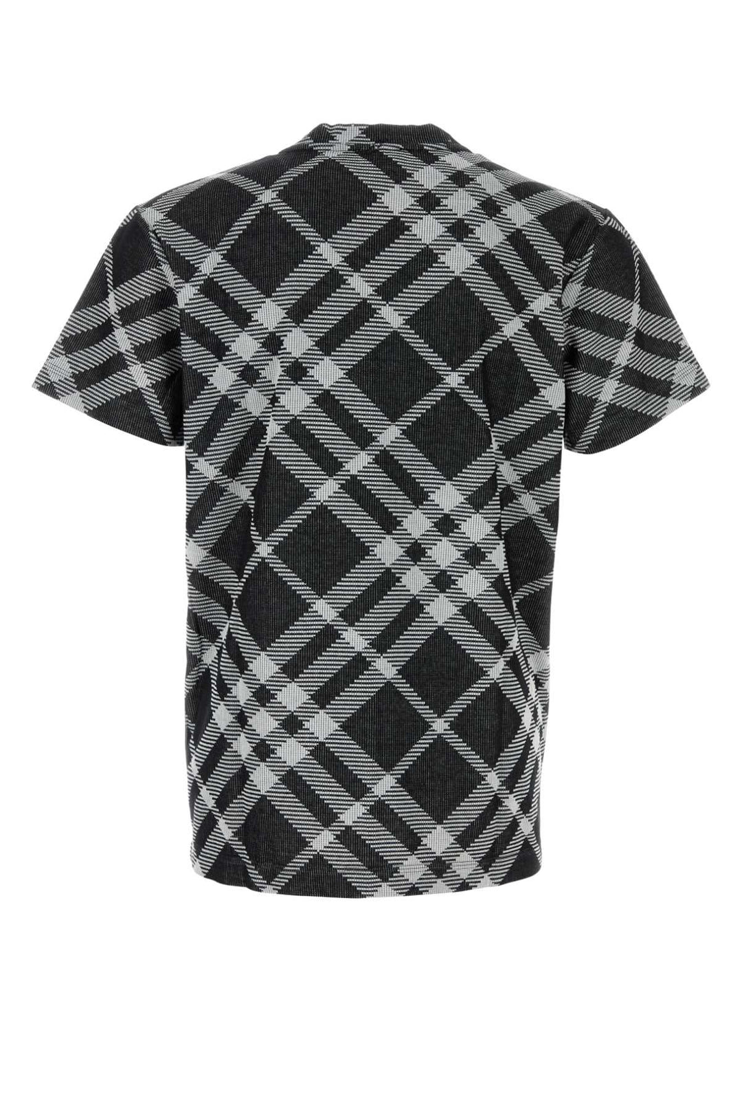 Burberry Men Printed Stretch Cotton Blend T-Shirt