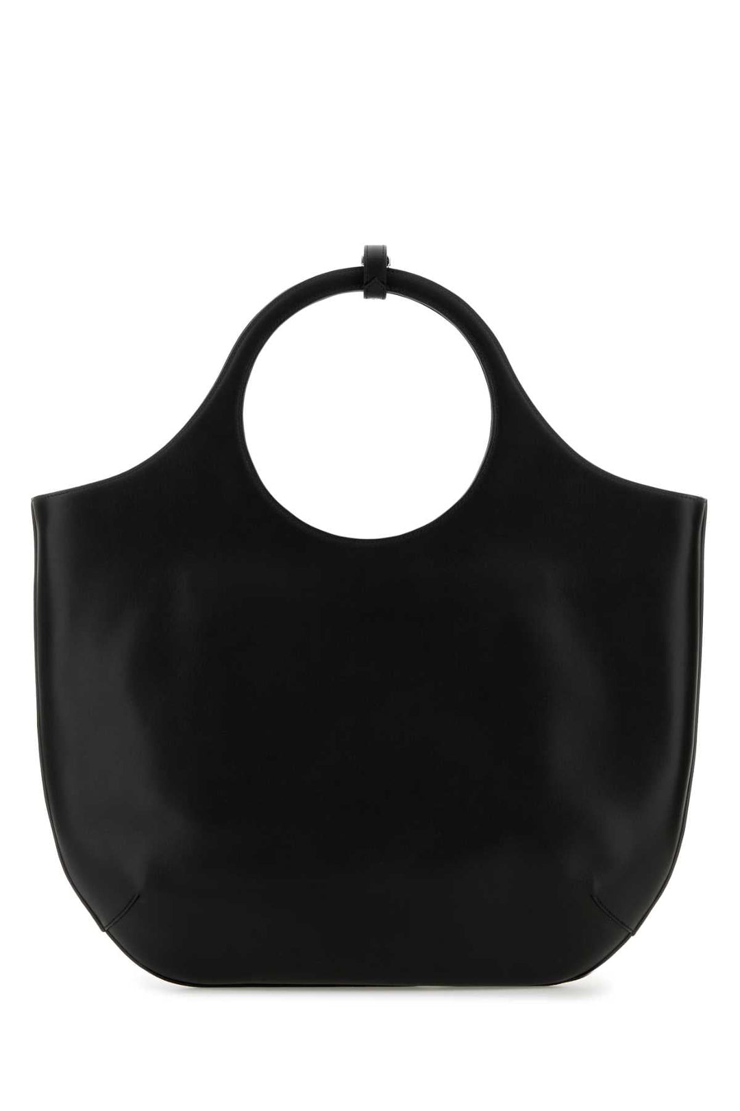Courreges Women Black Leather Large Holy Handbag