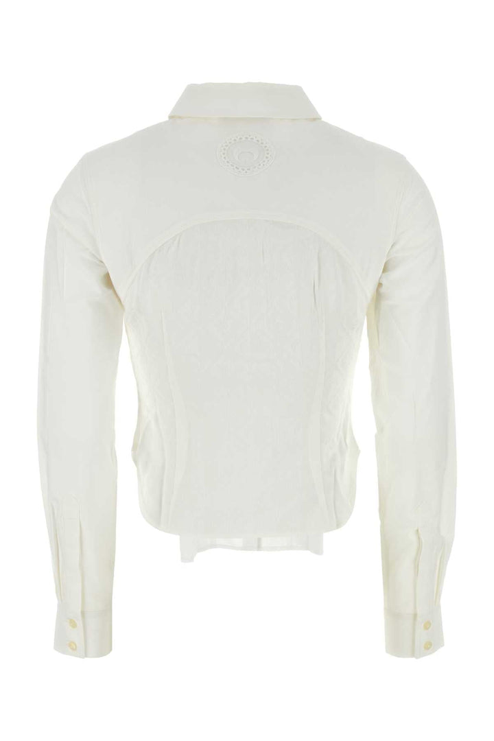 Marine Serre Women White Cotton Shirt