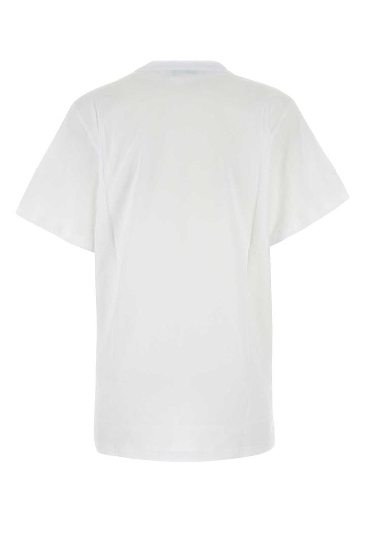 Max Mara Women White Cotton Mango T-Shirt