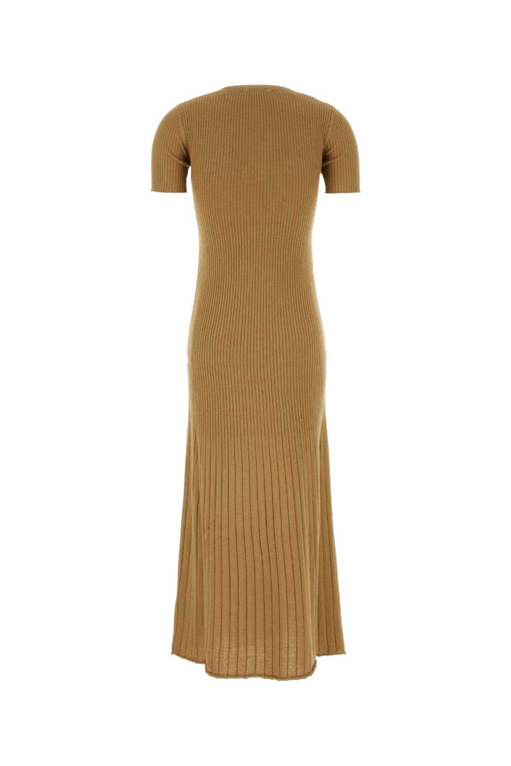 Max Mara Women Camel Silk Blend Europa Dress