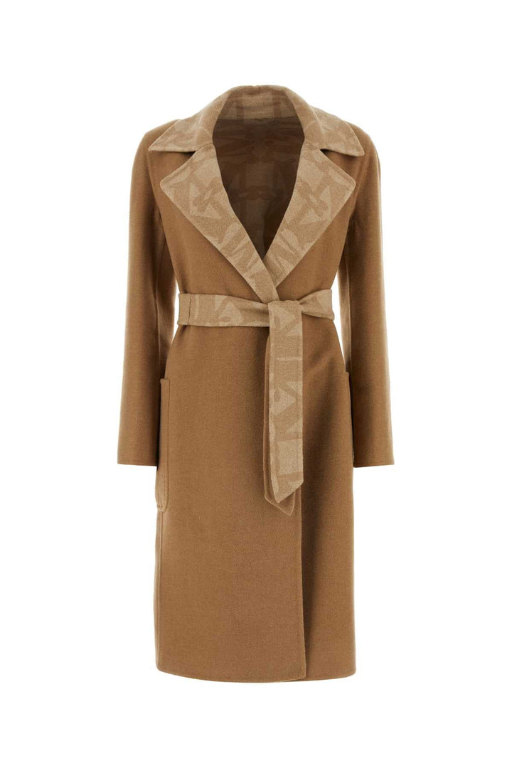 Max Mara Women Biscuit Camel Abito Coat
