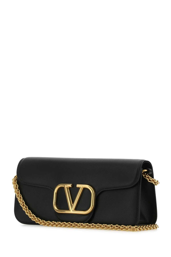 Valentino Garavani Women Black Leather Locã² Handbag