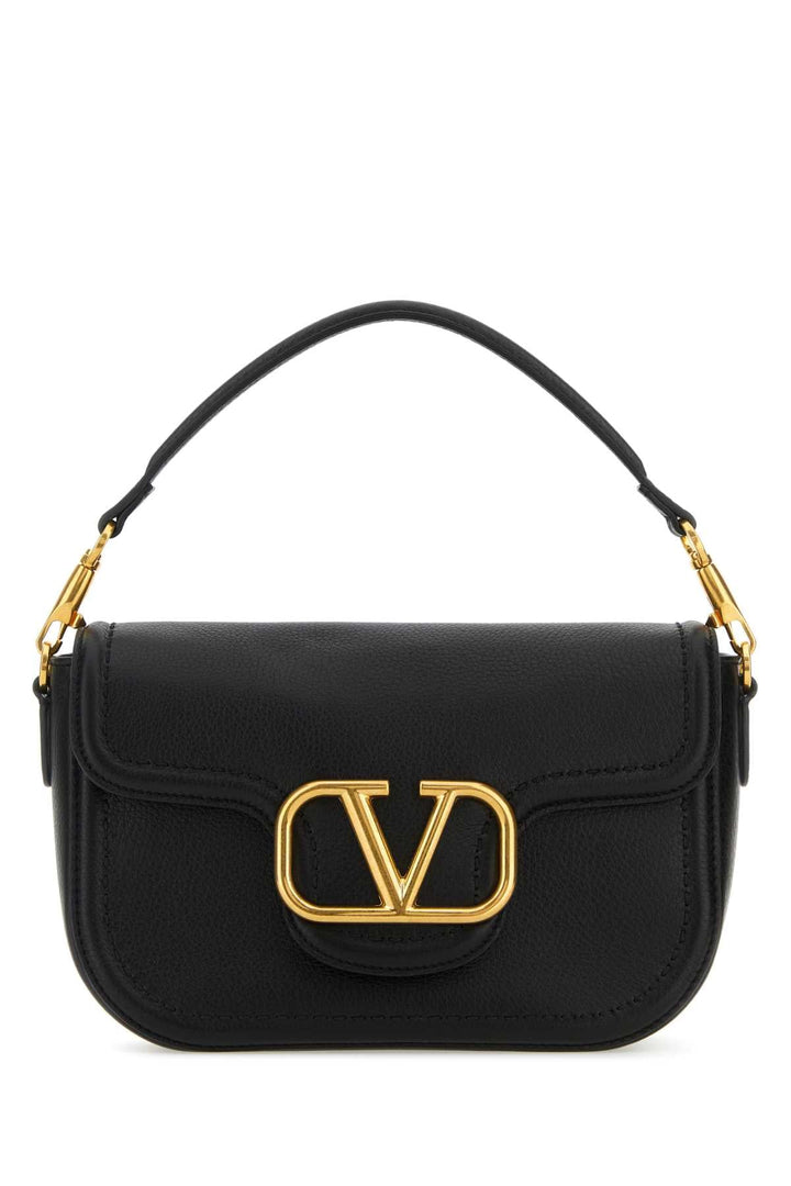 Valentino Garavani Women Black Leather Alltime Shoulder Bag