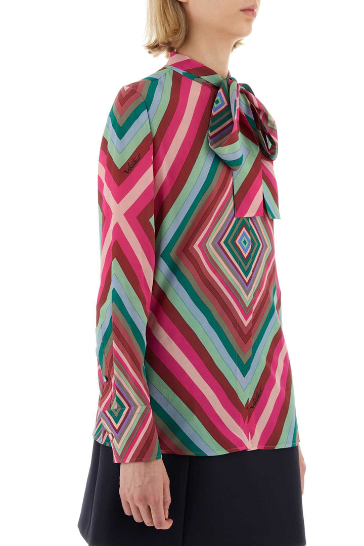 Valentino Garavani Women Printed Crepe Shirt