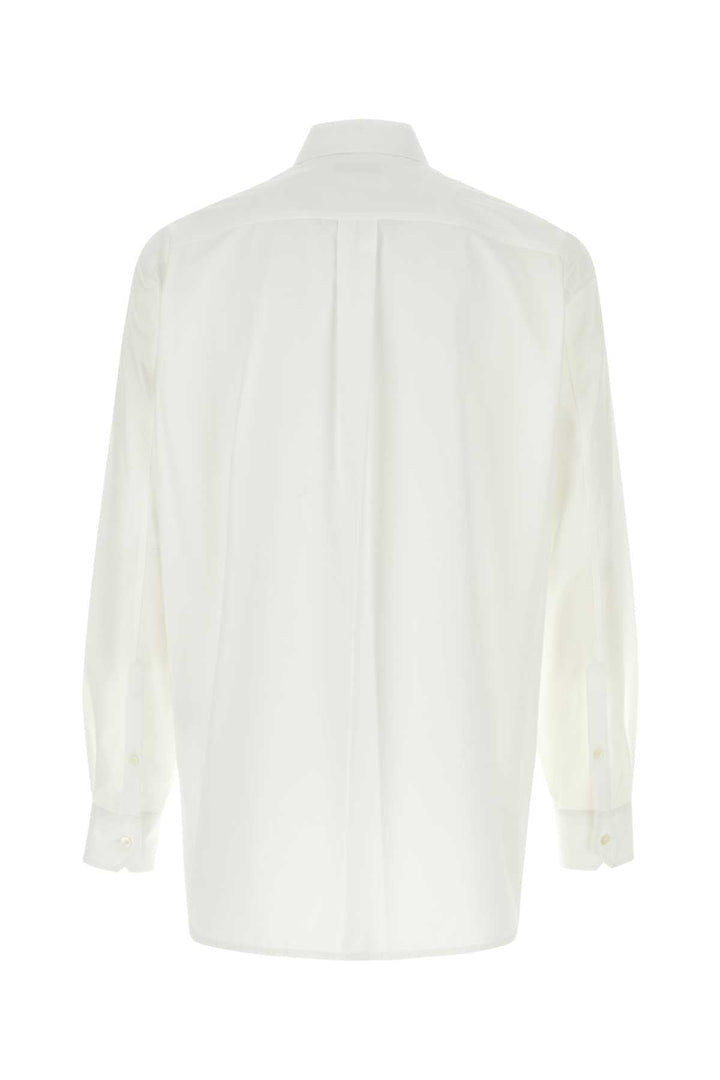 Valentino Garavani Men White Poplin Shirt