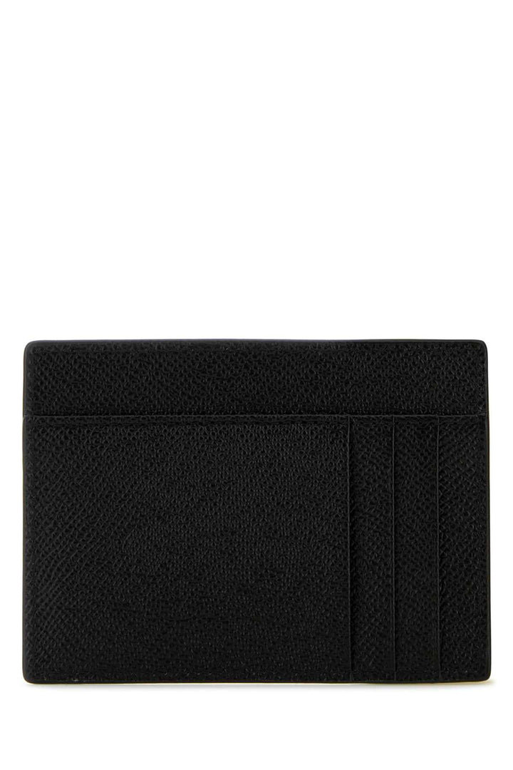 Dolce & Gabbana Men Black Leather Card Holder