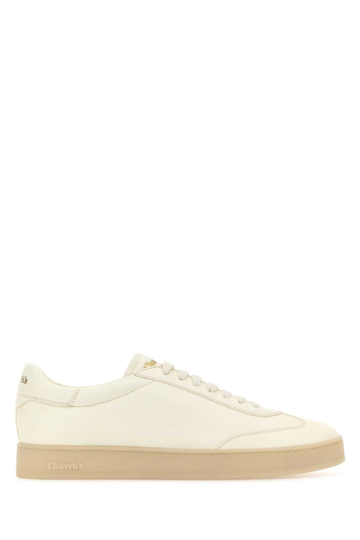 Church's Men Ivory Leather Largs 2 Sneakers