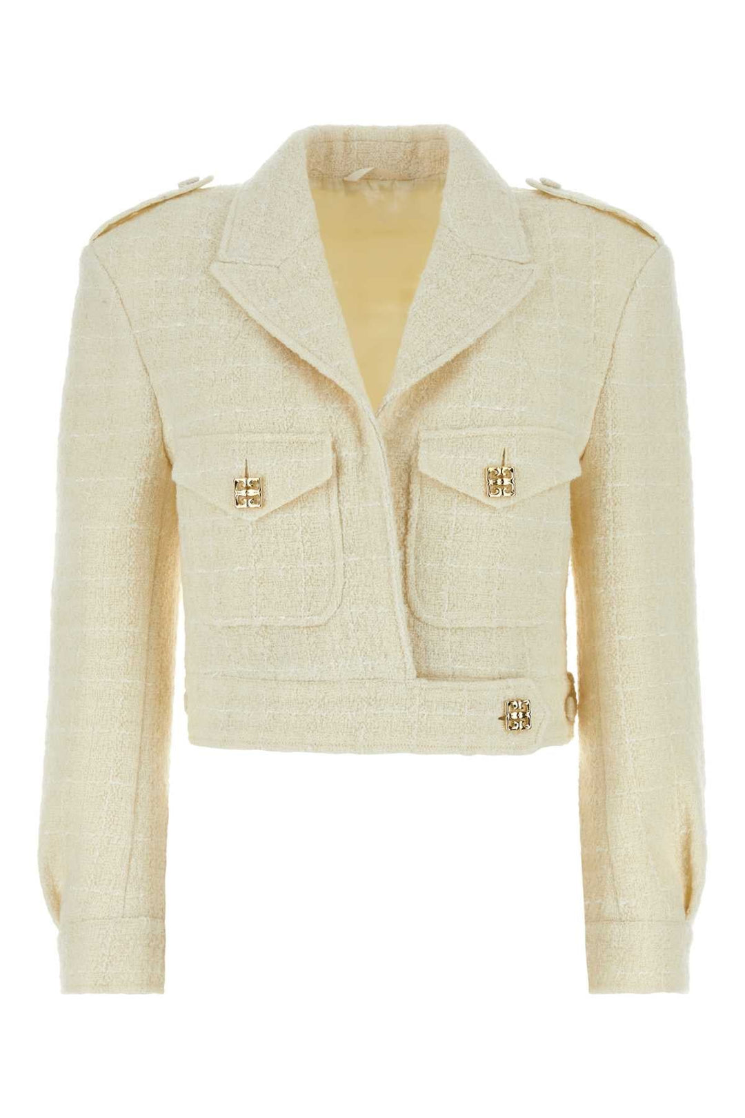 Givenchy Women Ivory Teed Blazer