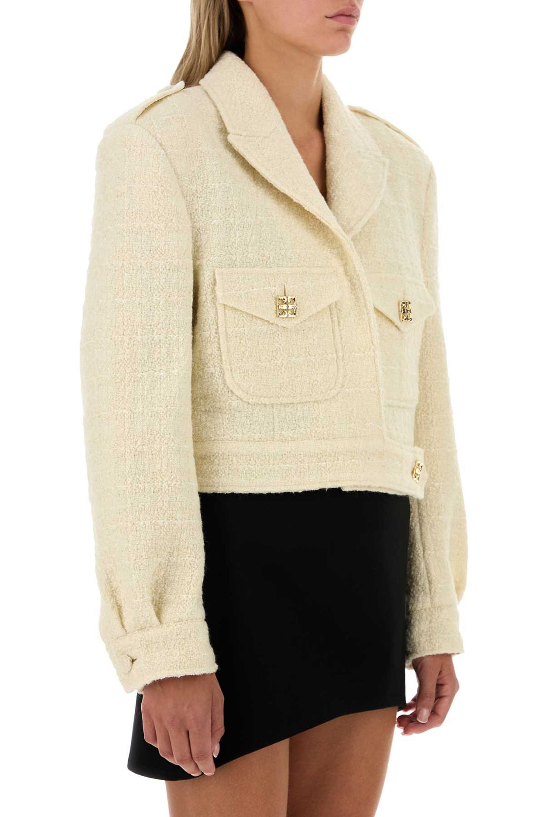 Givenchy Women Ivory Teed Blazer