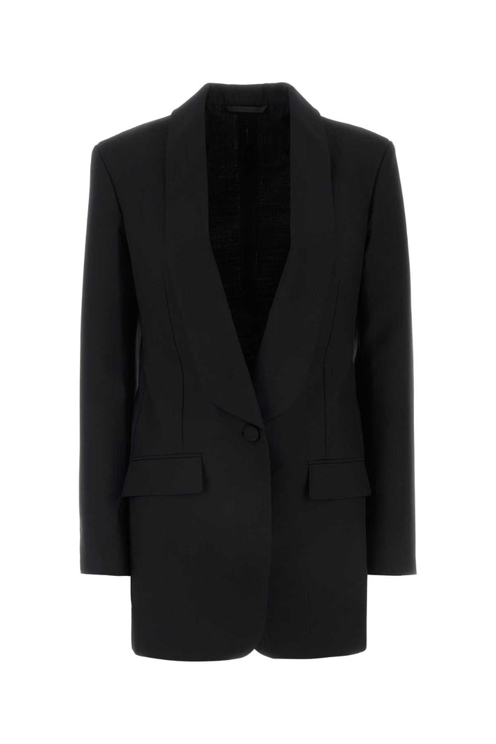 Givenchy Women Black Stretch Wool Blend Blazer