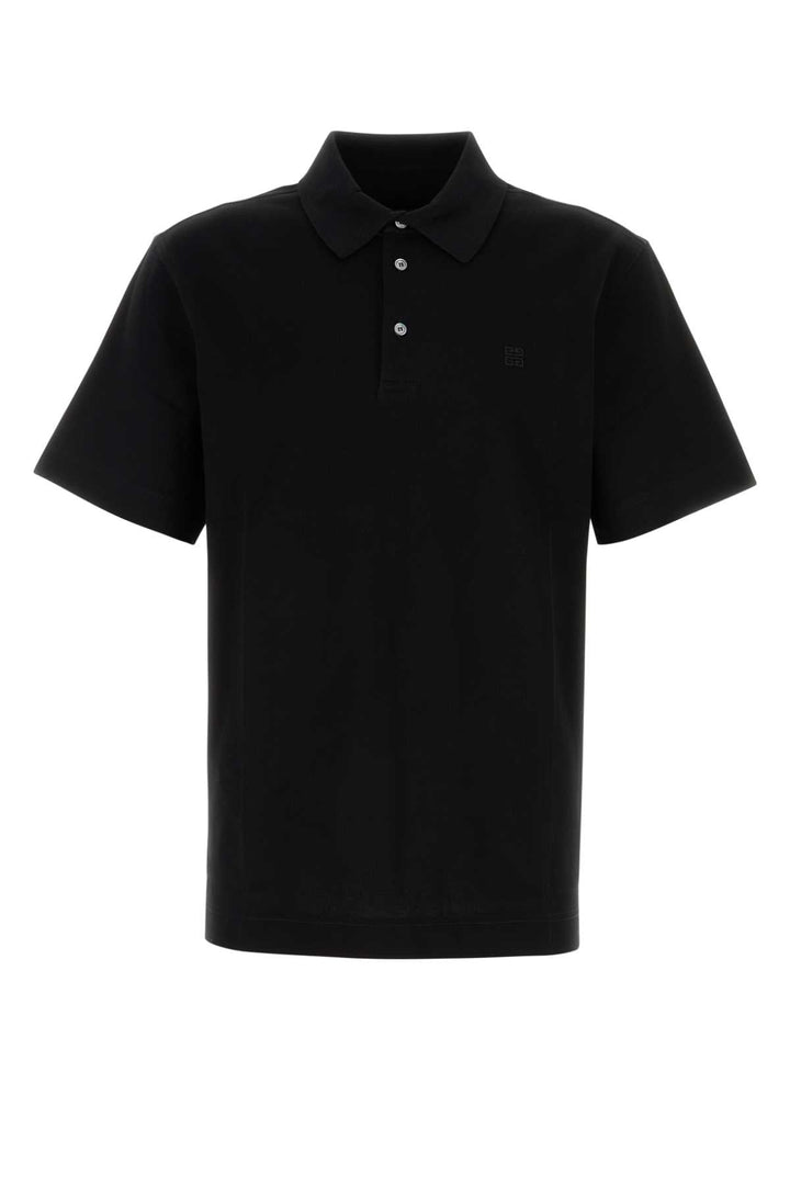 Givenchy Men Black Piquet Polo Shirt