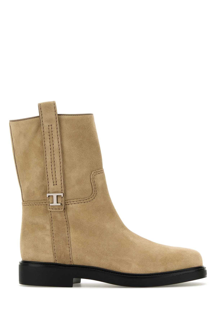 Tod's Women Sand Suede Ankle Boots